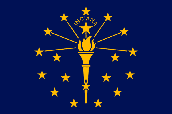 INDIANA STATE FLAG